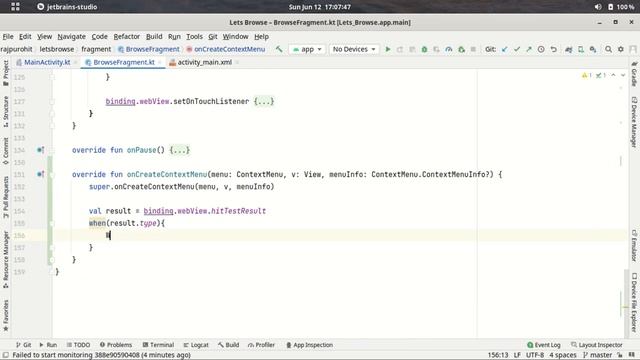 47.Detect Long Press On WebView Links (URLs) | Web Browser | Android Studio Kotlin смотреть онлайн