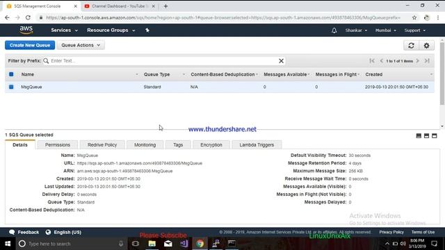 Create a message queue in Cloud | Send/receive messages using AWS CLI | AWS SQS | AWS tutorials смотреть онлайн