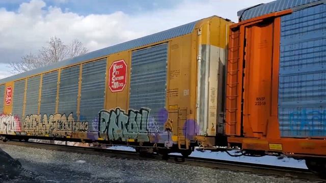 CSX SD70MAC in Highland NY, 3/1/2021 смотреть онлайн