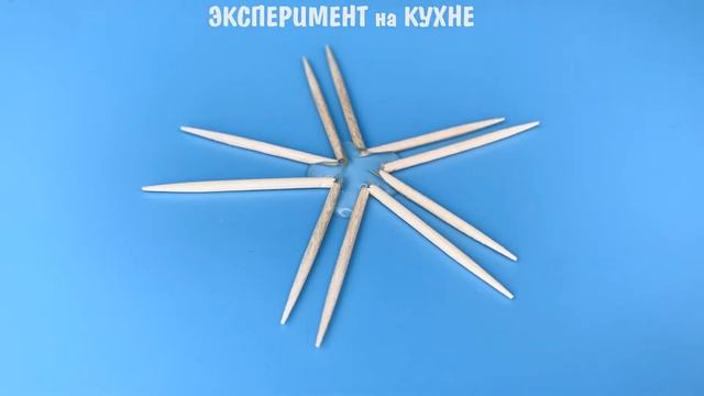 Опыт с водой и зубочистками | Капиллярный эффект смотреть онлайн