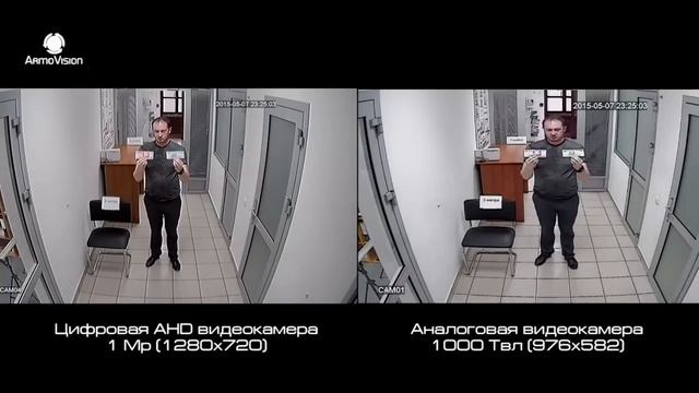 Сравнение аналоговой камеры 1000 Твл и цифровой AHD камеры. Тест записи смотреть онлайн
