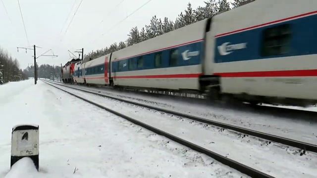 ЭП-20_007, с поездом 013 Берлин - Москва, перегон Борисов - Жодино смотреть онлайн