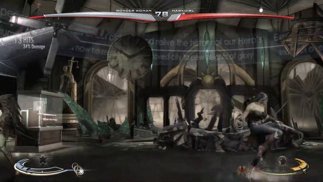 Injustice Gods Among Us - Wonder Woman Vs. Hawkgirl (Hard) Walkthrough | RozZ99 смотреть онлайн