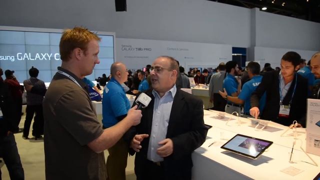 Samsung 105-inch UHD TV and Galaxy Pro Tablets at CES 2014 смотреть онлайн