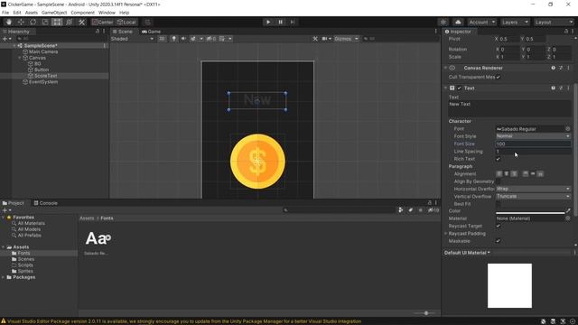 как сделать КЛИКЕР | Часть 1 | Unity, C# - Получение валюты смотреть онлайн