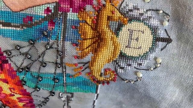 207.Вышивка Крестом. ГОТОВАЯ РАБОТА Русалка-Цыганка от Мирабилия. Подарки смотреть онлайн