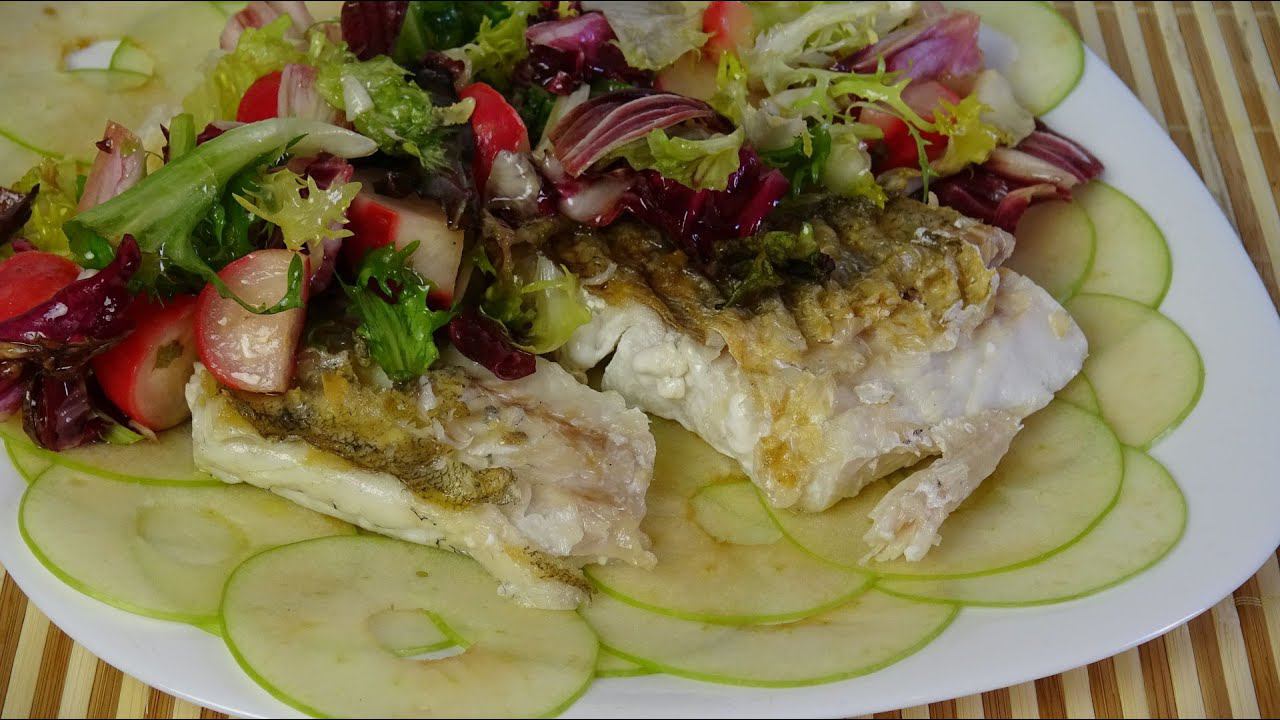 Филе судака с маринованным редисом. Что приготовить в пост. смотреть онлайн