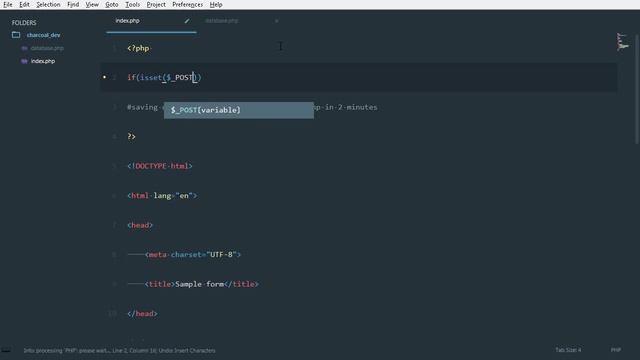 Insert data to MySql database using PHP смотреть онлайн