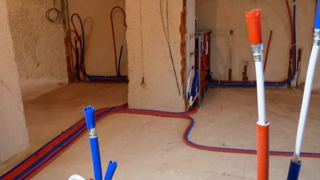 Монтаж системы отопления и водоснабжения лучевым способом. смотреть онлайн