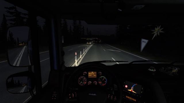 Ночная доставка по дороге дураков Euro Truck Simulator 2