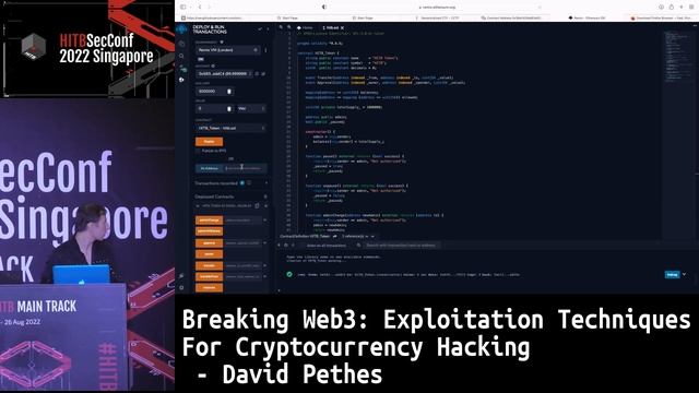 #HITB2022SIN Breaking Web3: Exploitation Techniques For Cryptocurrency Hacking - David Pethes смотреть онлайн