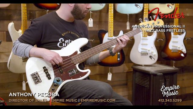 Fender American Pro II Fretless Jazz Bass - EMPIRE MUSIC смотреть онлайн