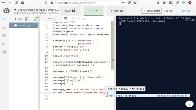 как да програмираме код за Email Sender със Python3! смотреть онлайн
