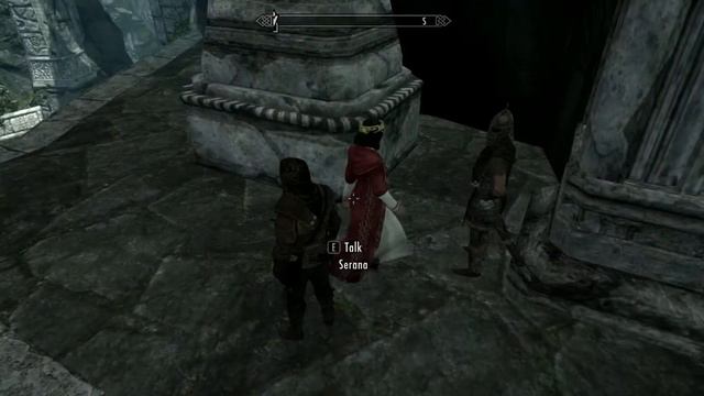 TES: V - Skyrim Serana Moonwalk Bug смотреть онлайн