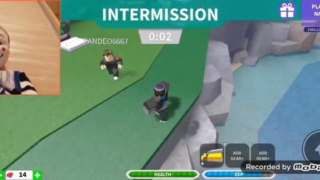 Игра роблокс и веб камера.