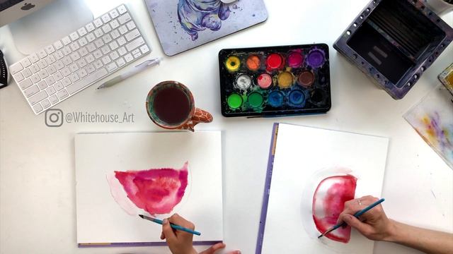 Kids Painting Class - How To Paint A Watermelon In Watercolor смотреть онлайн