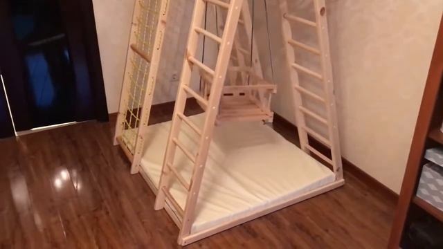 Спортивный деревянный детский комплекс смотреть онлайн