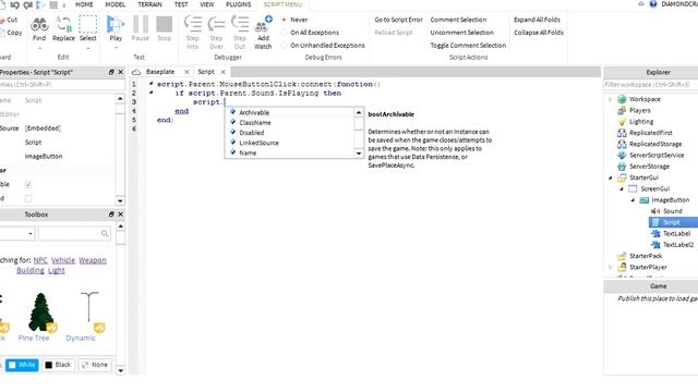 How To Make A Stop And Play Music Gui (Roblox Studio) смотреть онлайн