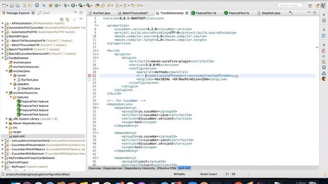How to Execute the Feature File in Parallel Using Cucumber смотреть онлайн
