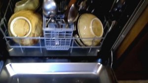 Загрузка посудомойки, этапы мойки. Hotpoint ariston