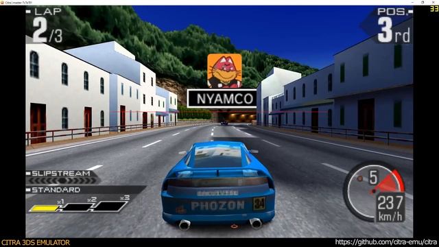 Citra 3DS Emulator - Ridge Racer 3D ingame 1080p смотреть онлайн