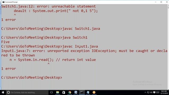 Java - Input statement смотреть онлайн