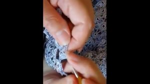 Безотрывное вязание крючком красивого цветочного мотива (продолжение)