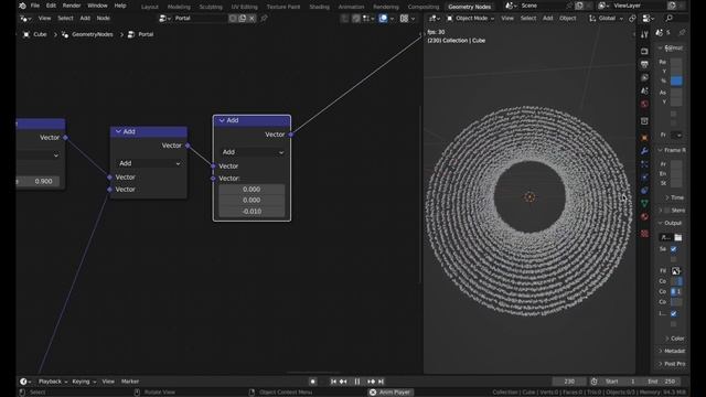 Build The Endgame Portal In Nodes (Blender Tutorial) смотреть онлайн