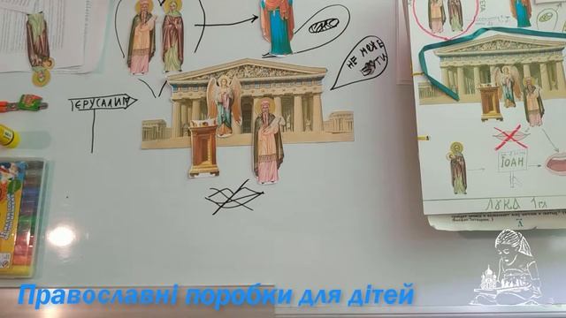 Рождество Иоанна Крестителя. Поделка для воскресной школы к Евангелию от Луки, 1 глава. смотреть онлайн