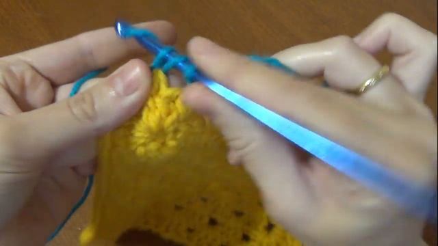 Кайма ракушки на БАБУШКИН КВАДРАТ. Вязание не глядя