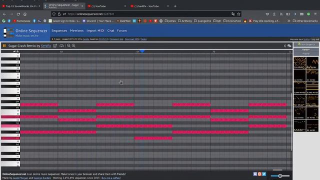 Sugar Crash Remix Online Sequencer By Serkfix