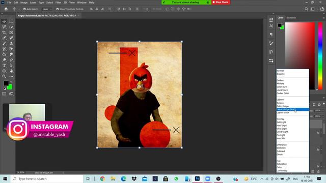 Angry Birds Poster Design in Photoshop | Design Unfold | Episode 10 | Yash Popli смотреть онлайн