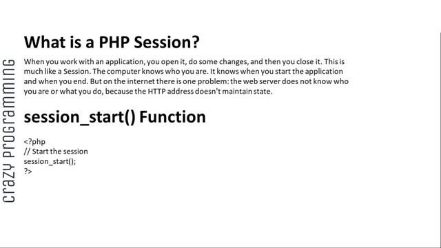 Sessions in PHP смотреть онлайн