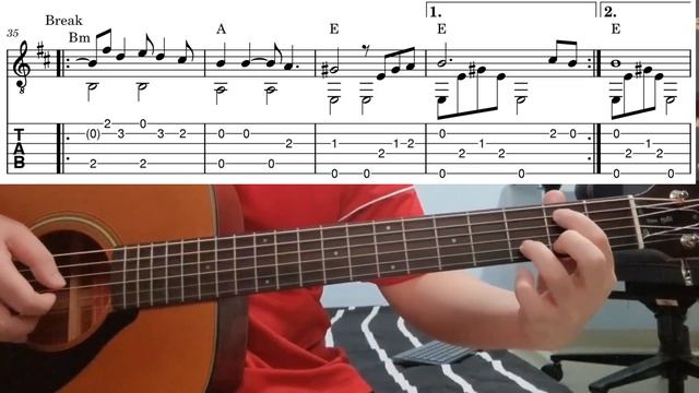 Wicked Game (Chris Issak) - Easy Fingerstyle Guitar Playthrough Tutorial Lesson With Tabs смотреть онлайн