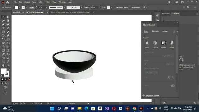 3D soup bowl design। 3D Noodle Bowl Design In Adobe Illustrator tutorial । Graphic Design #BugsCode смотреть онлайн