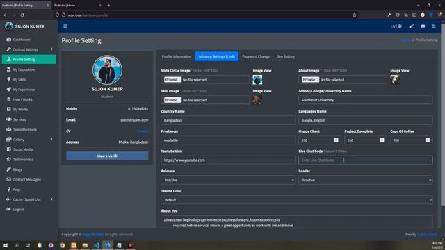 Dynamic Portfolio Website With Control Panel Full Review With Voice (Bangla)-Php, Laravel - Deshmoy смотреть онлайн