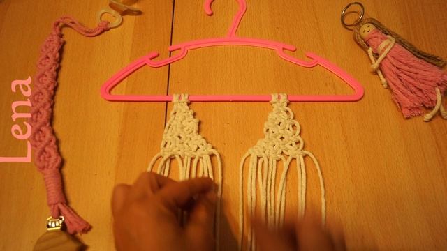 ??????? with ???? ? Makramee Kleid Wandbehang Makramee ? Macrame Wall hanging baby dress - ребенку смотреть онлайн