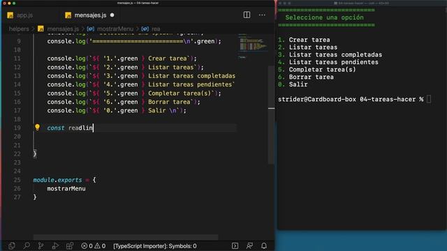 3- stdin, stdout y readline en Node смотреть онлайн