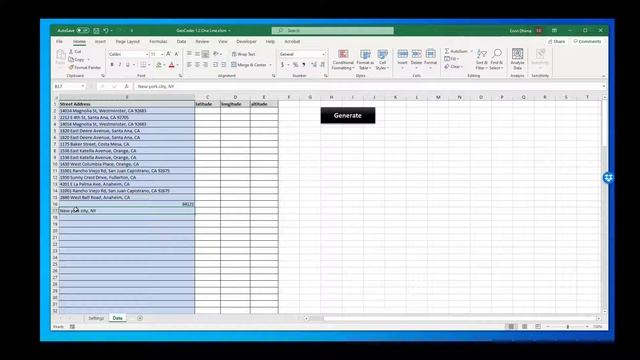 Geocoder In Excel