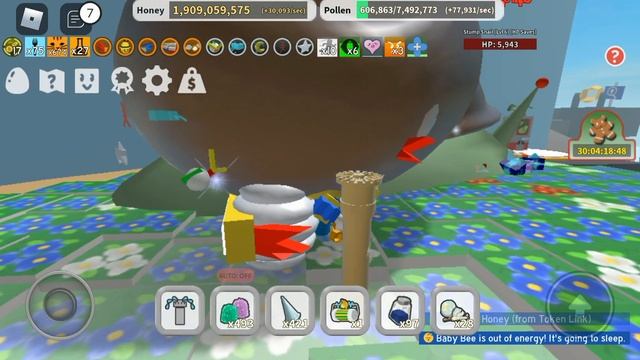 Убил Босса Улитку в Bee swarm simulator смотреть онлайн