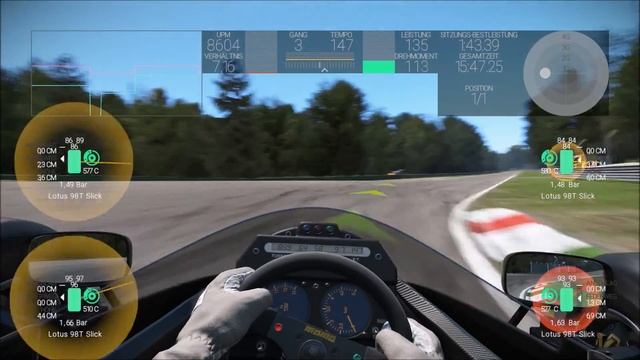 Project Cars Lotus T98 Renault Turbo NO TRACTION CONTROL #1 Autodromo Nazionale Monza GP смотреть онлайн