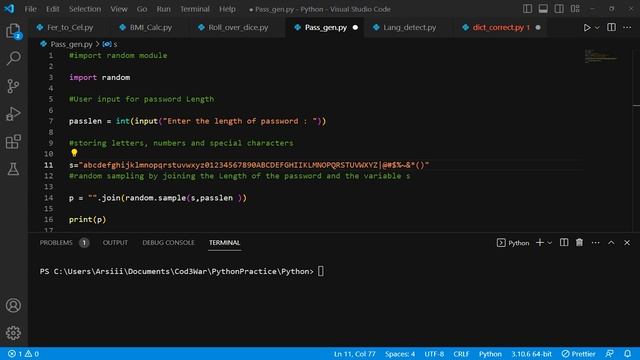 Python Random Password Generator Program | Learn Python | Code Explain - 4 #python смотреть онлайн