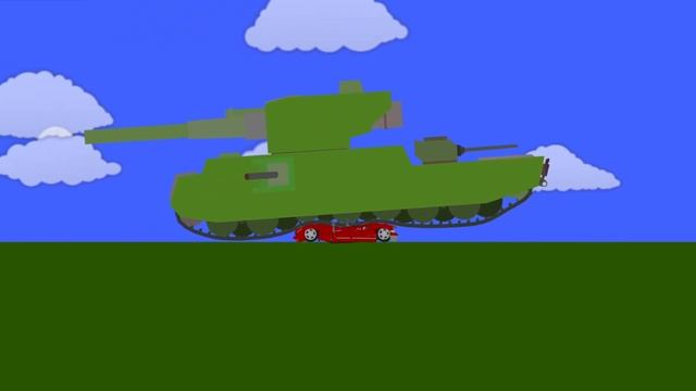 Tank Crashes Cars - Algodoo Extreme Crash Test смотреть онлайн