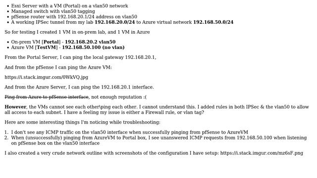 Have Site-To-Site (IPSEC) connected but cannot ping anything other than router смотреть онлайн