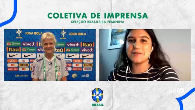 Seleção Feminina: Coletiva de Imprensa com a técnica Pia Sundhage смотреть онлайн