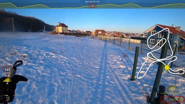 15.03.2022. Лыжная трасса Дудергофских медведей. Круг 1,5 км. смотреть онлайн