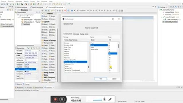 GUI application development using Java Swing components смотреть онлайн