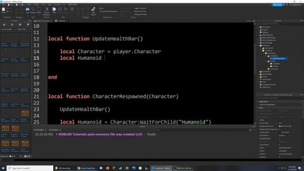 Creating a Custom Health Bar - ROBLOX Studio Tutorial Series [EP 29]