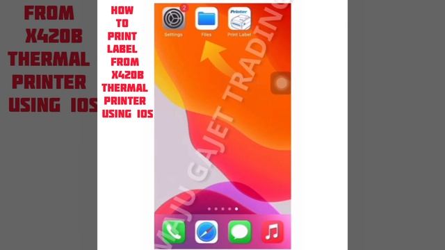 How to print Label from X420B Thermal Printer using IOS смотреть онлайн
