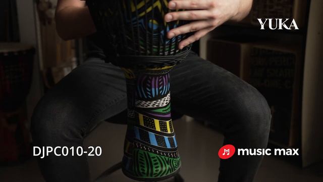 Djembe YUKA DJPC010-20 ROPE TENSION SARONG CARIBEAN 10˝ смотреть онлайн